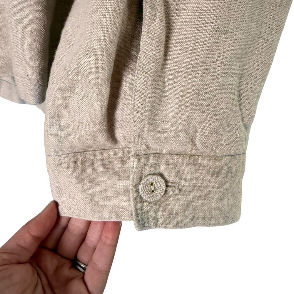 Charter Club Luxury 100% Linen Jacket Button Front‎ in Beige, Size 3X - Picture 9 of 11
